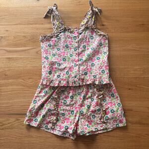 Scotch & Soda Girls Matching Set Tank Shorts Floral Boho Size 12